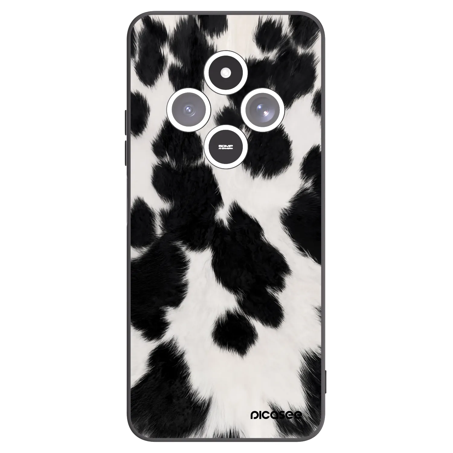 Picasee Μαύρη θήκη σιλικόνης για Xiaomi Redmi 14C - Black Moo