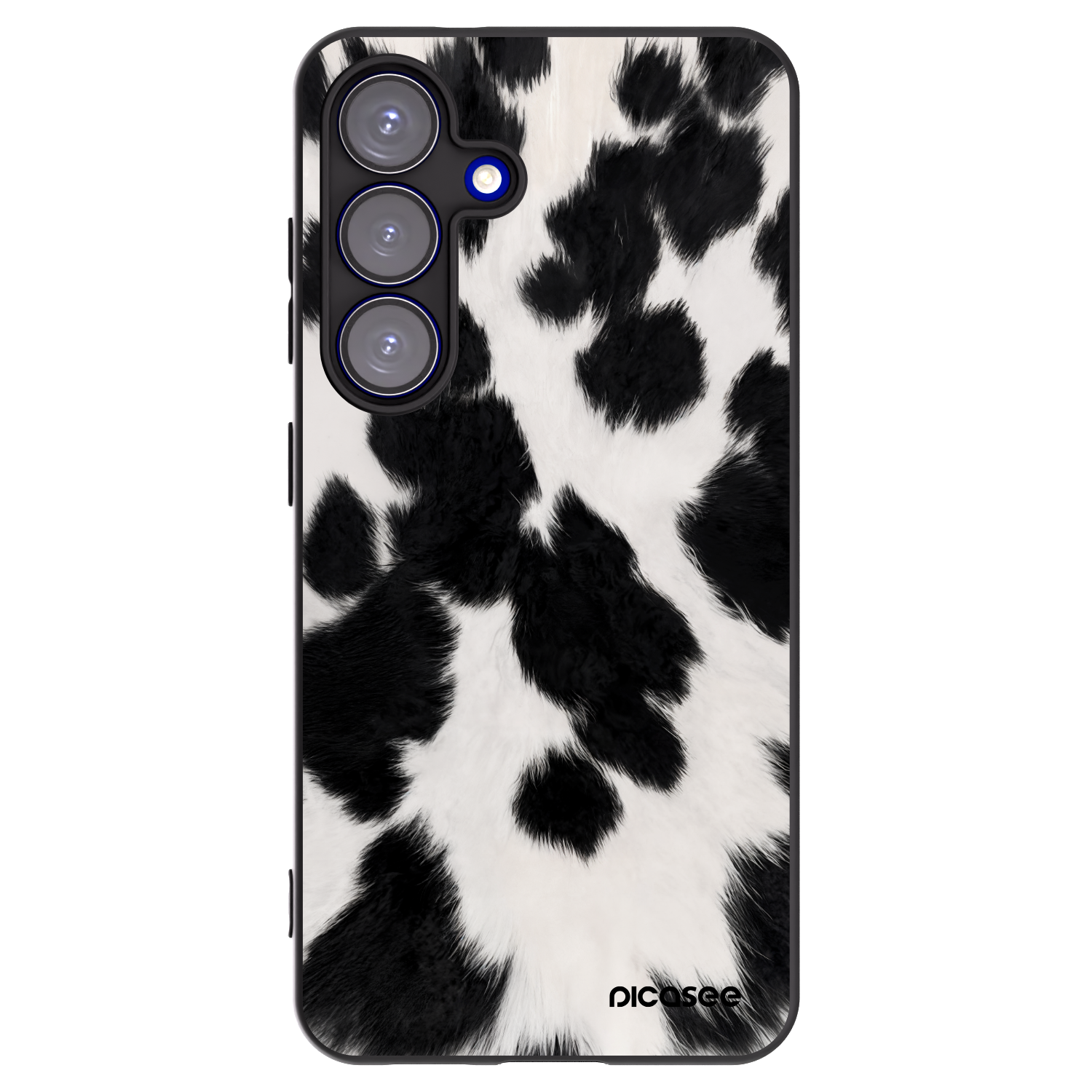 Picasee Μαύρη θήκη σιλικόνης για Samsung Galaxy S25 5G - Black Moo