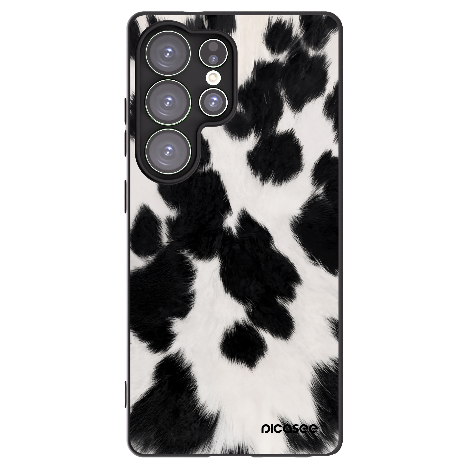 Picasee Μαύρη θήκη σιλικόνης για Samsung Galaxy S25 Ultra 5G - Black Moo