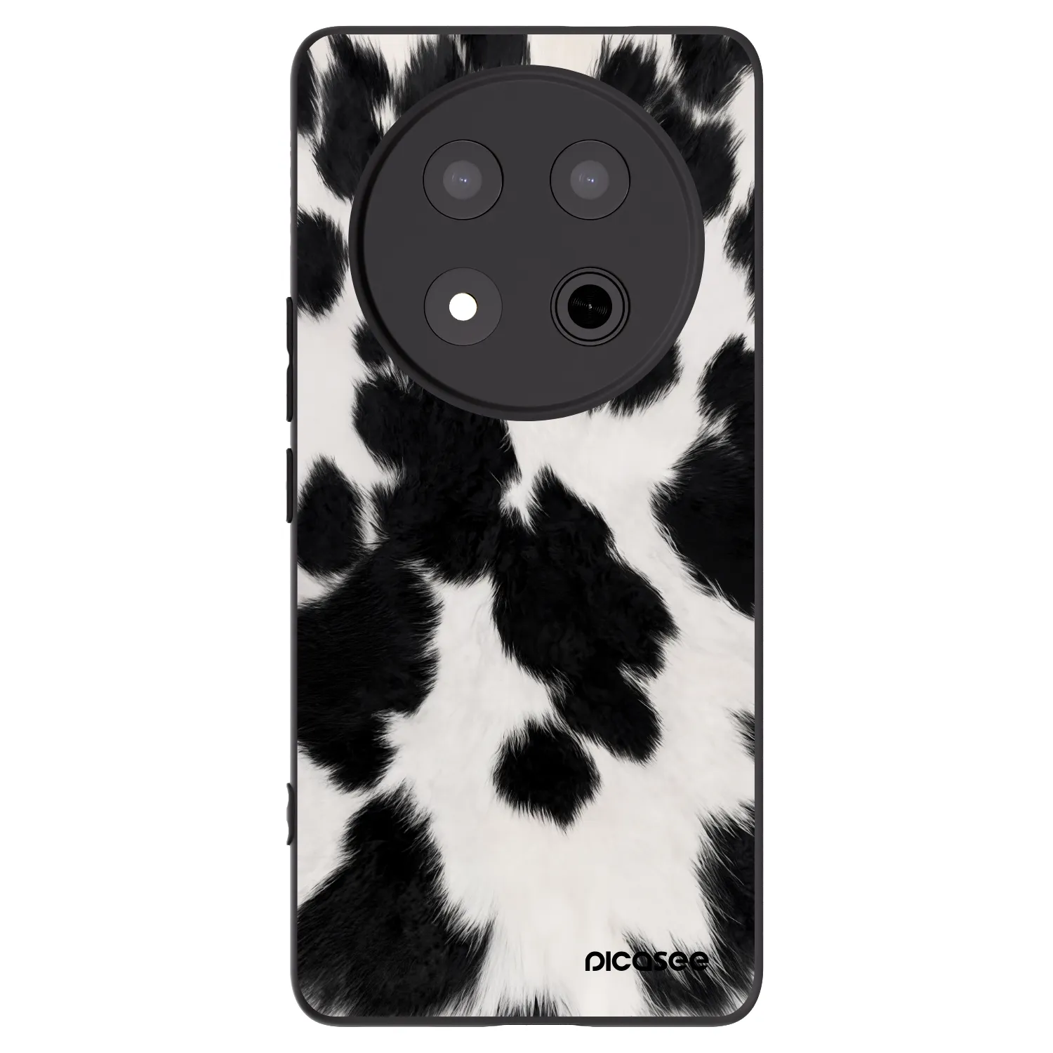 Picasee Μαύρη θήκη σιλικόνης για Honor Magic7 Lite 5G - Black Moo