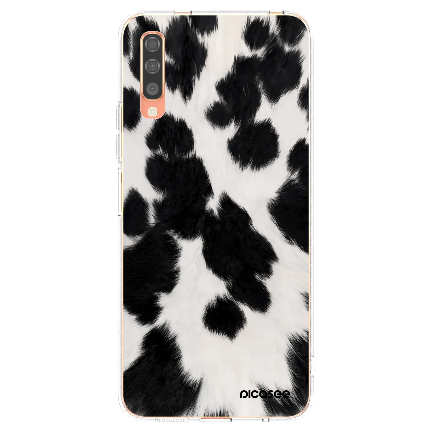 Picasee διαφανής θήκη σιλικόνης Samsung Galaxy A70 A705F - Black Moo