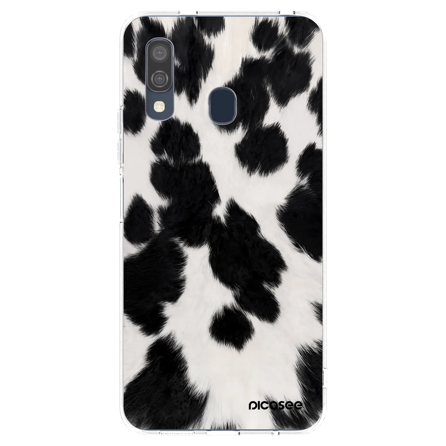 Picasee διαφανής θήκη σιλικόνης Samsung Galaxy A40 A405F - Black Moo