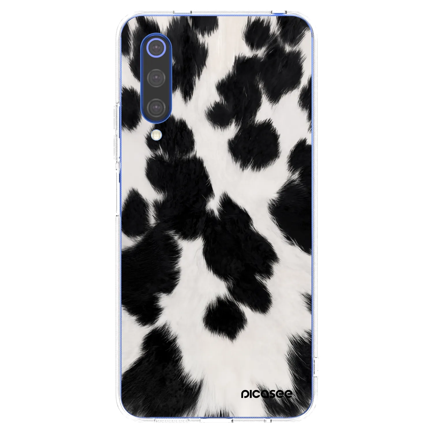Picasee διαφανής θήκη σιλικόνης Xiaomi Mi 9 SE - Black Moo