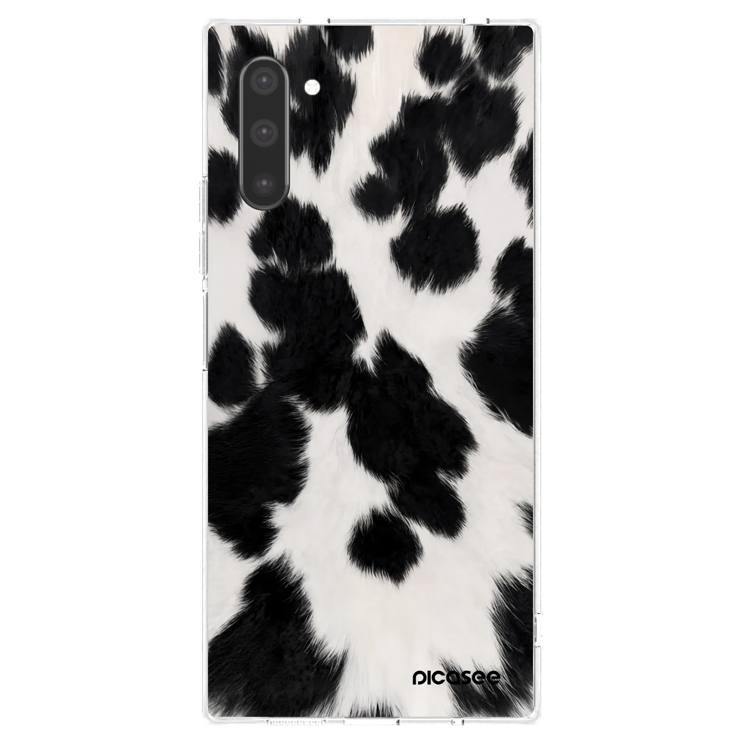 Picasee διαφανής θήκη σιλικόνης Samsung Galaxy Note 10 N970F - Black Moo
