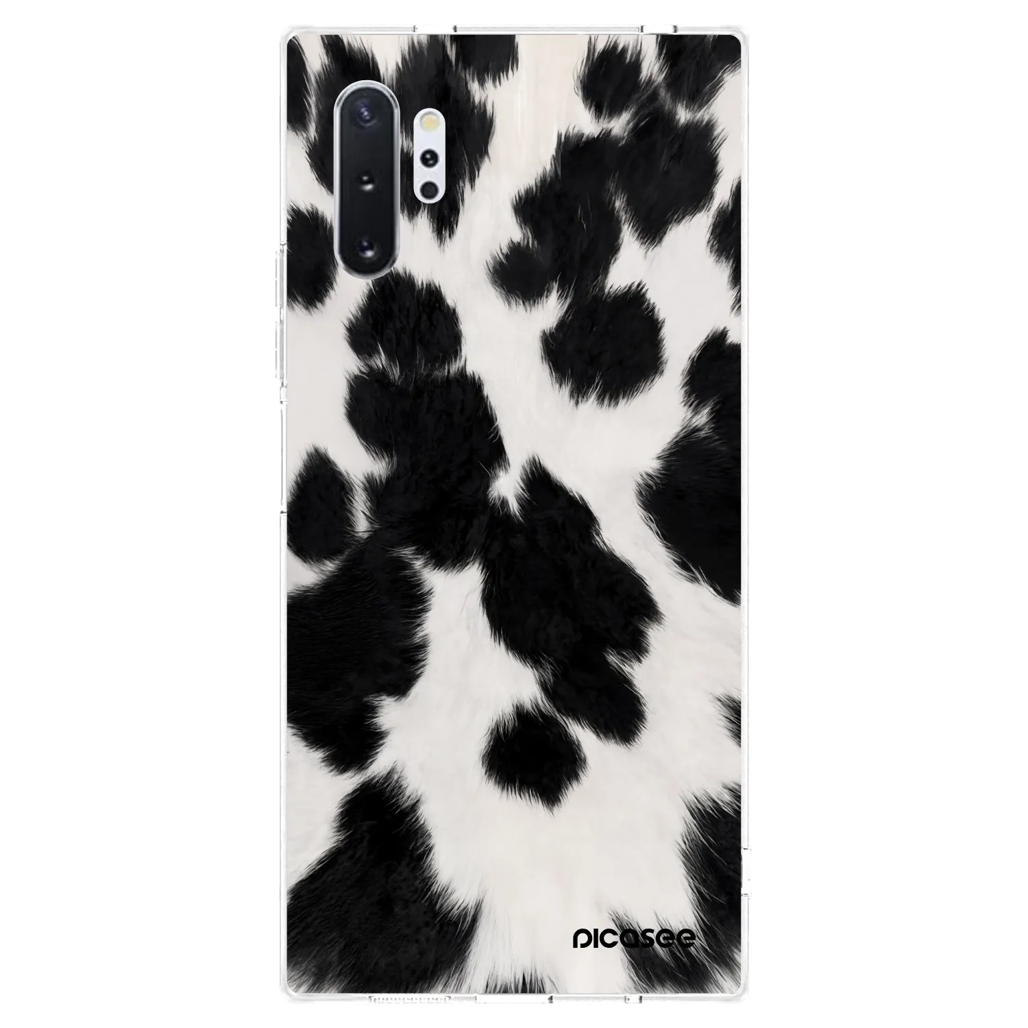 Picasee διαφανής θήκη σιλικόνης Samsung Galaxy Note 10+ N975F - Black Moo