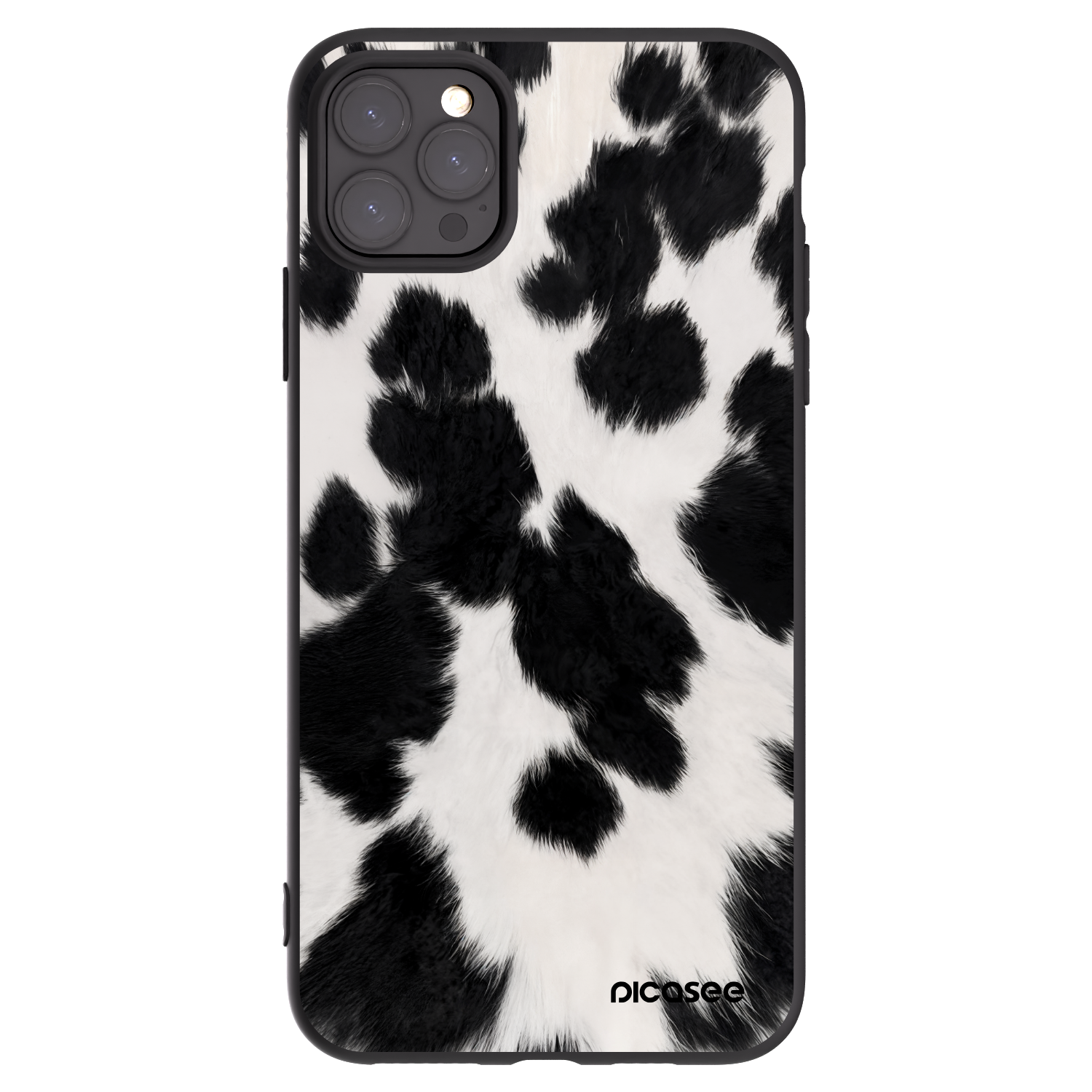 Picasee Μαύρη θήκη σιλικόνης για Apple iPhone 11 Pro Max - Black Moo