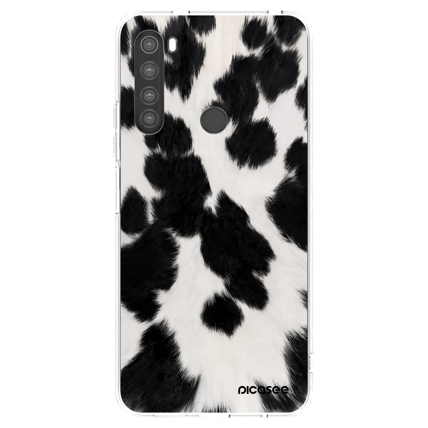 Picasee διαφανής θήκη σιλικόνης Xiaomi Redmi Note 8 - Black Moo