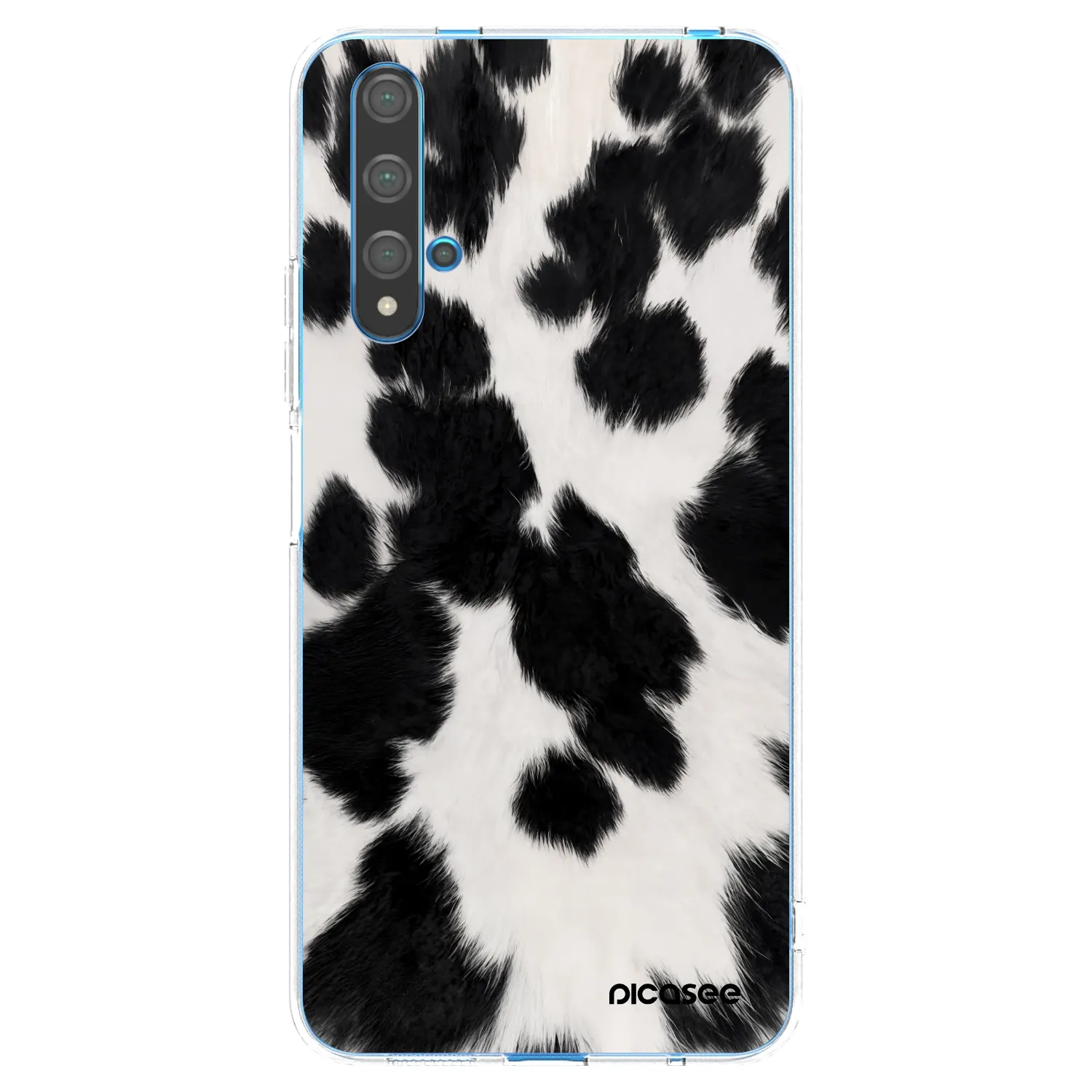 Picasee διαφανής θήκη σιλικόνης Huawei Nova 5T - Black Moo