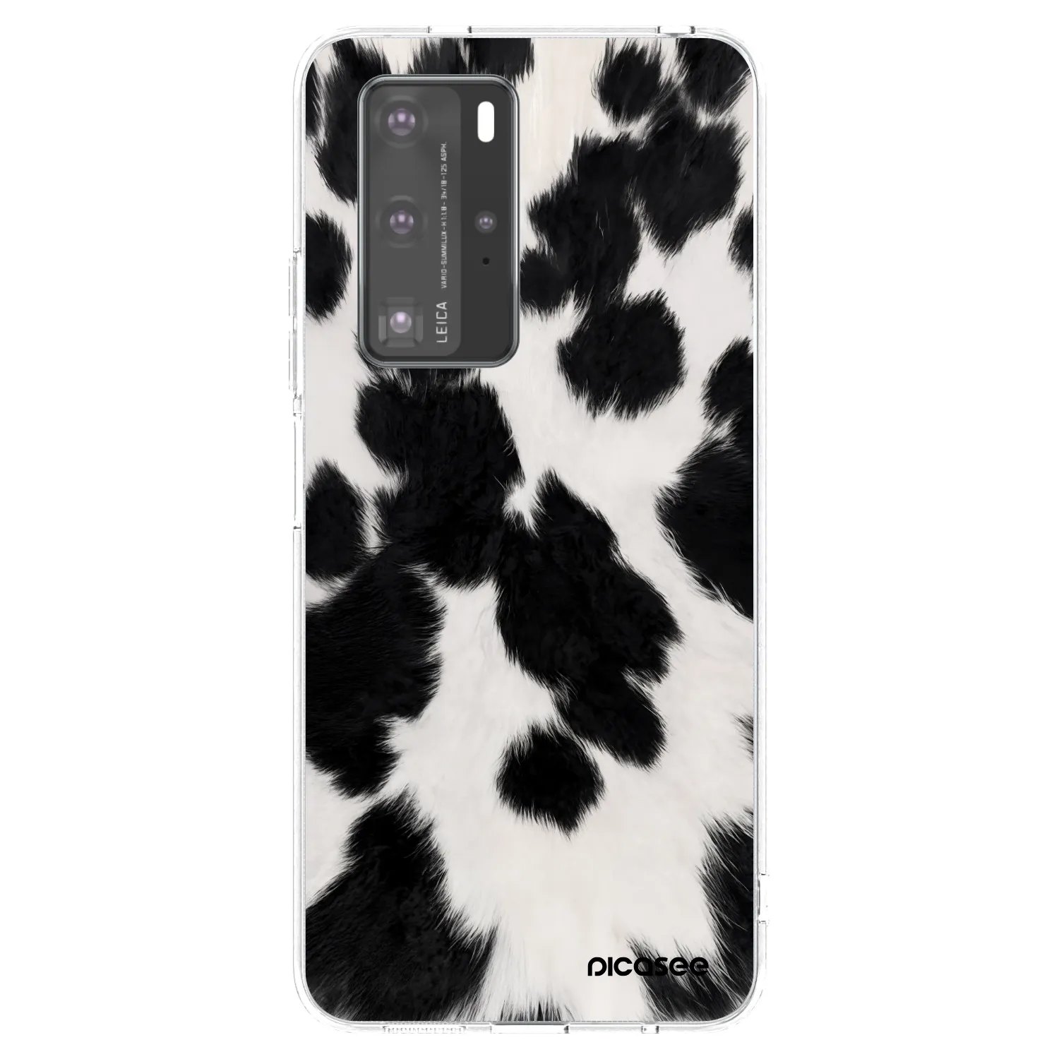Picasee διαφανής θήκη σιλικόνης Huawei P40 Pro - Black Moo