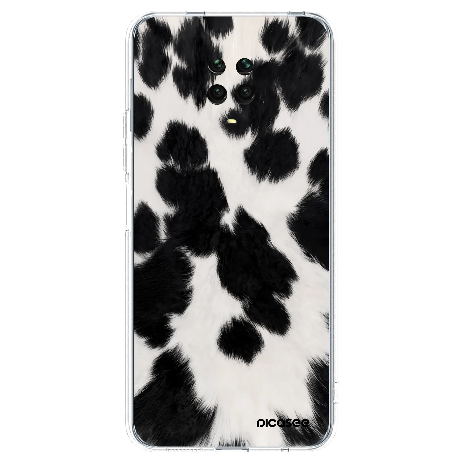 Picasee διαφανής θήκη σιλικόνης Xiaomi Redmi Note 9 Pro - Black Moo