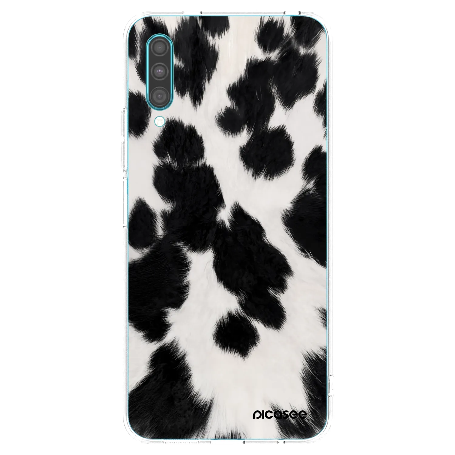 Picasee διαφανής θήκη σιλικόνης Samsung Galaxy A30s A307F - Black Moo