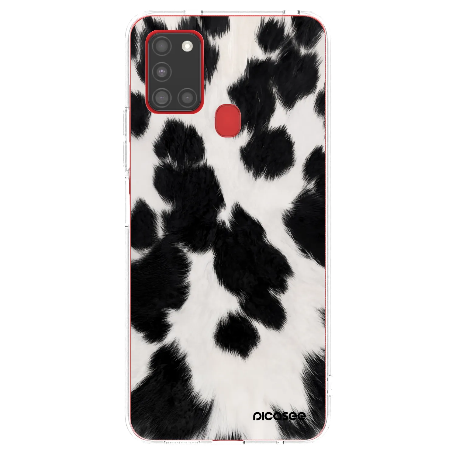 Picasee διαφανής θήκη σιλικόνης Samsung Galaxy A21s - Black Moo
