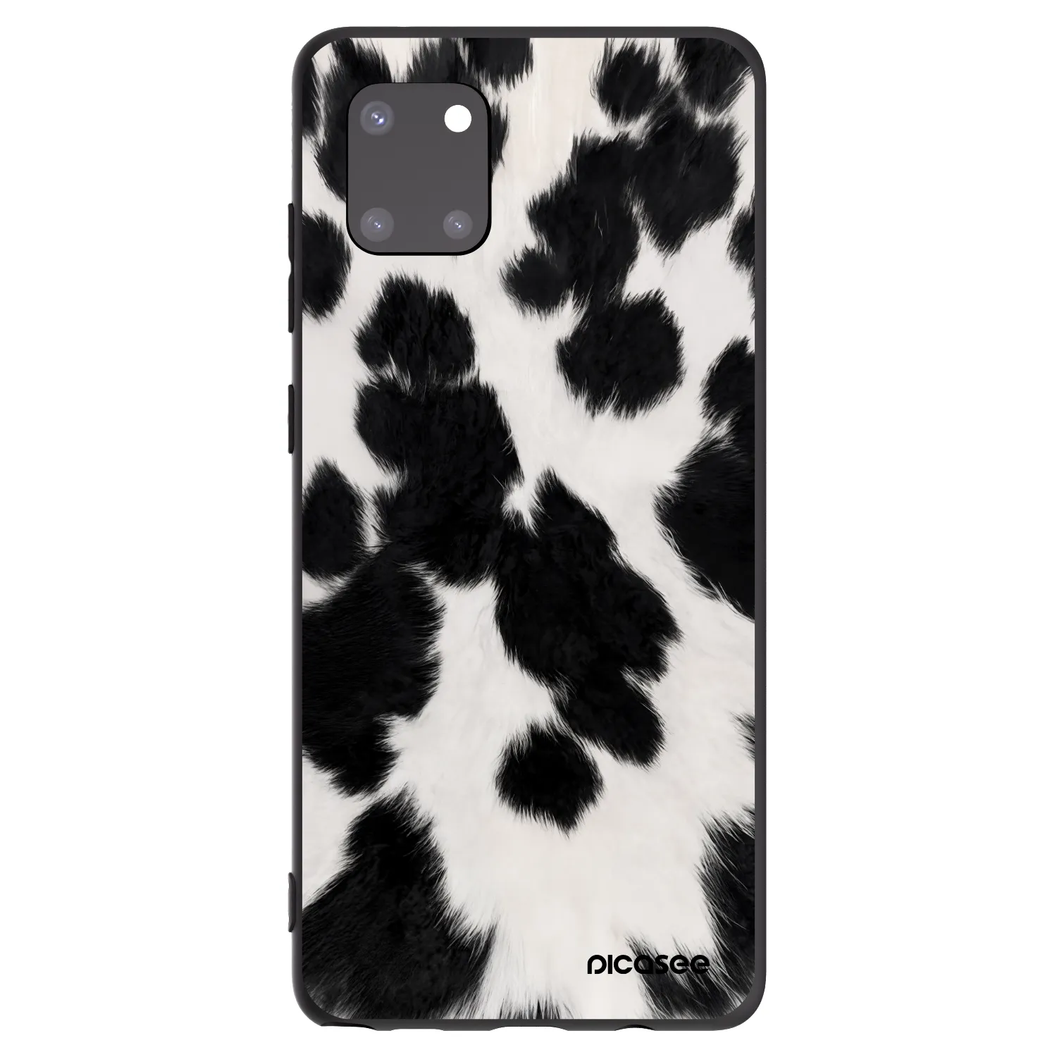 Picasee Μαύρη θήκη σιλικόνης για Samsung Galaxy Note 10 Lite N770F - Black Moo