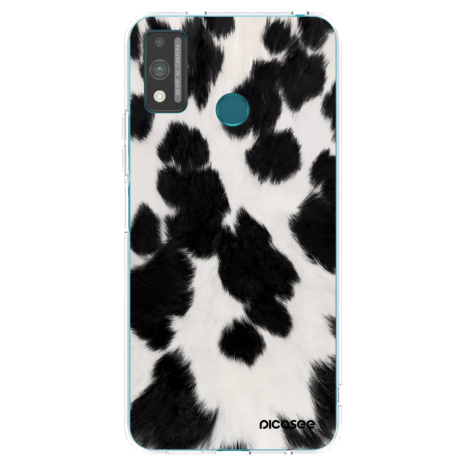 Picasee διαφανής θήκη σιλικόνης Honor 9X Lite - Black Moo