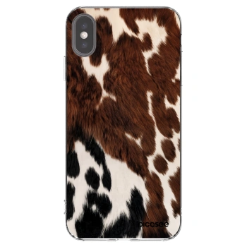 Picasee διαφανής θήκη σιλικόνης Apple iPhone XS Max - Rust
