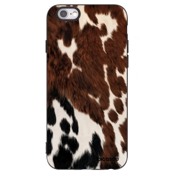 Picasee Μαύρη θήκη σιλικόνης για Apple iPhone 6/6S - Rust