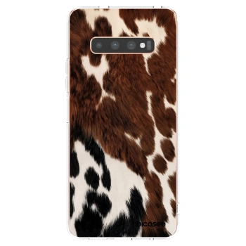 Picasee διαφανής θήκη σιλικόνης Samsung Galaxy S10 Plus G975 - Rust