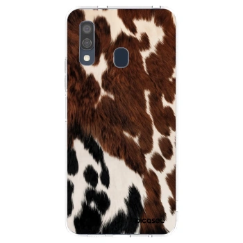 Picasee διαφανής θήκη σιλικόνης Samsung Galaxy A40 A405F - Rust