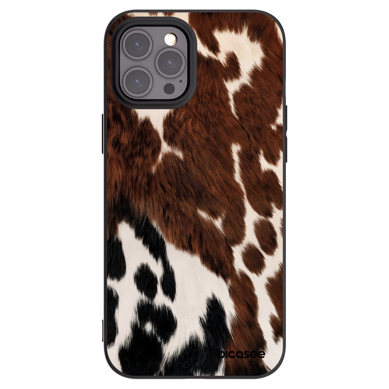 Picasee Μαύρη θήκη σιλικόνης για Apple iPhone 12 Pro Max - Rust