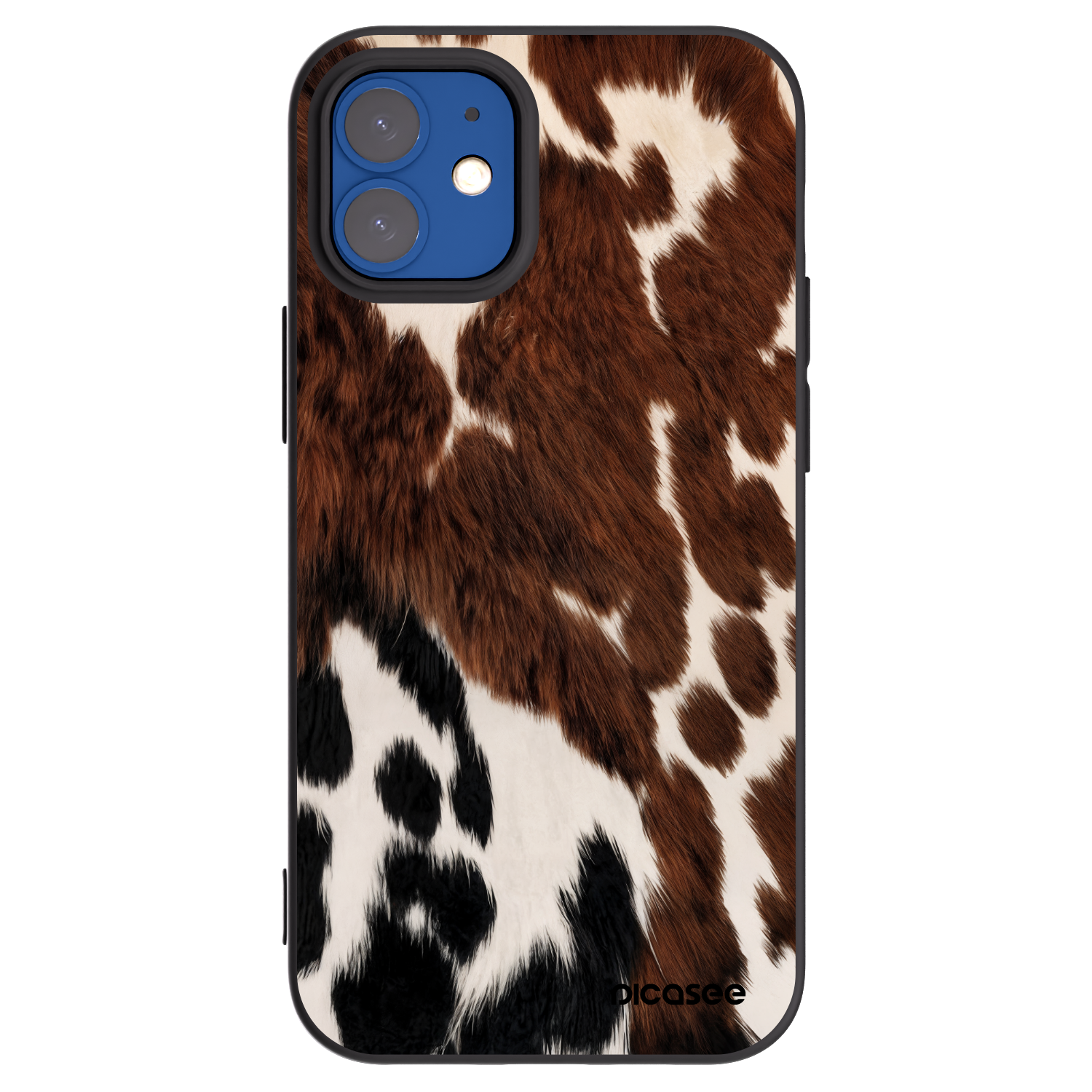 Picasee Μαύρη θήκη σιλικόνης για Apple iPhone 12 mini - Rust