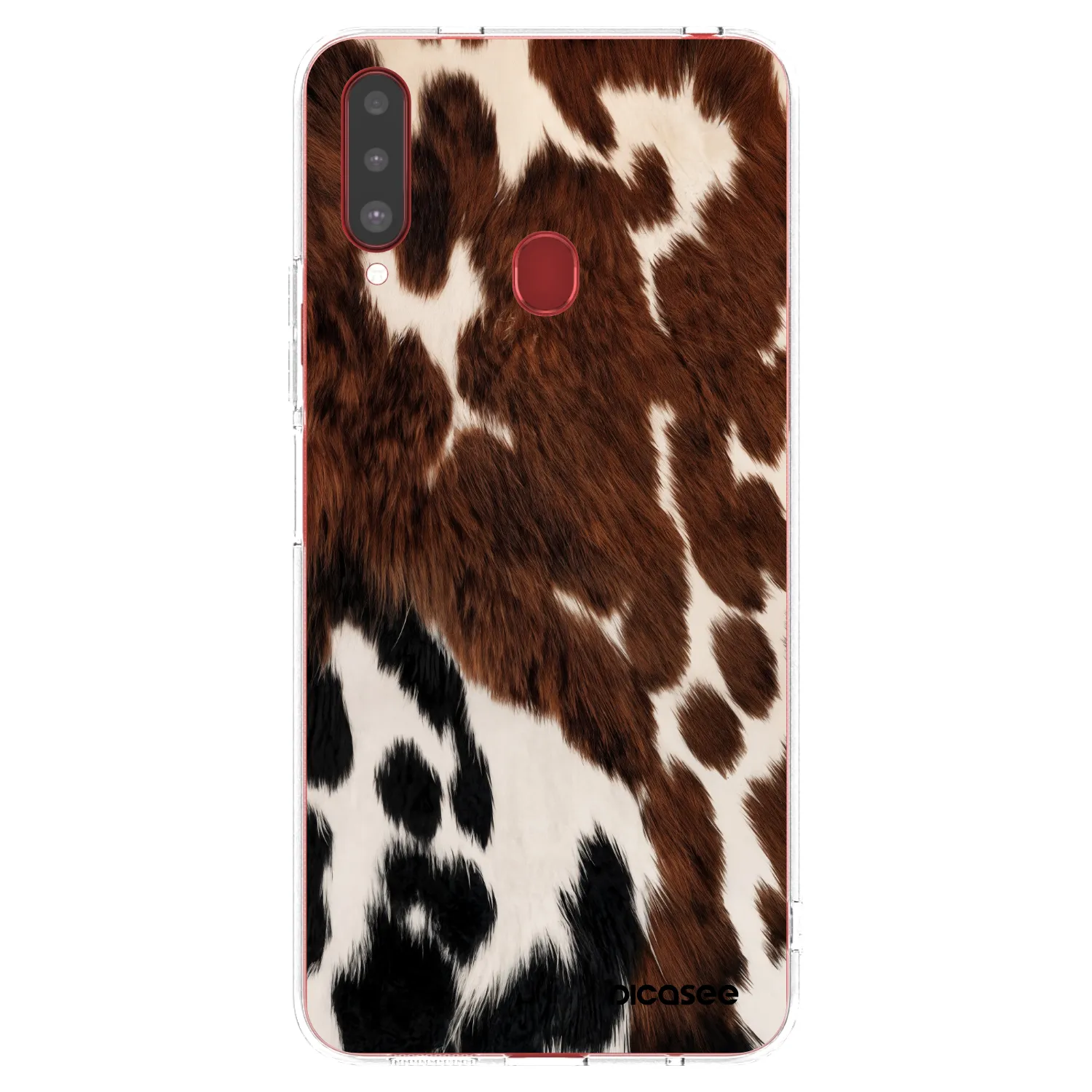 Picasee διαφανής θήκη σιλικόνης Samsung Galaxy A20s - Rust