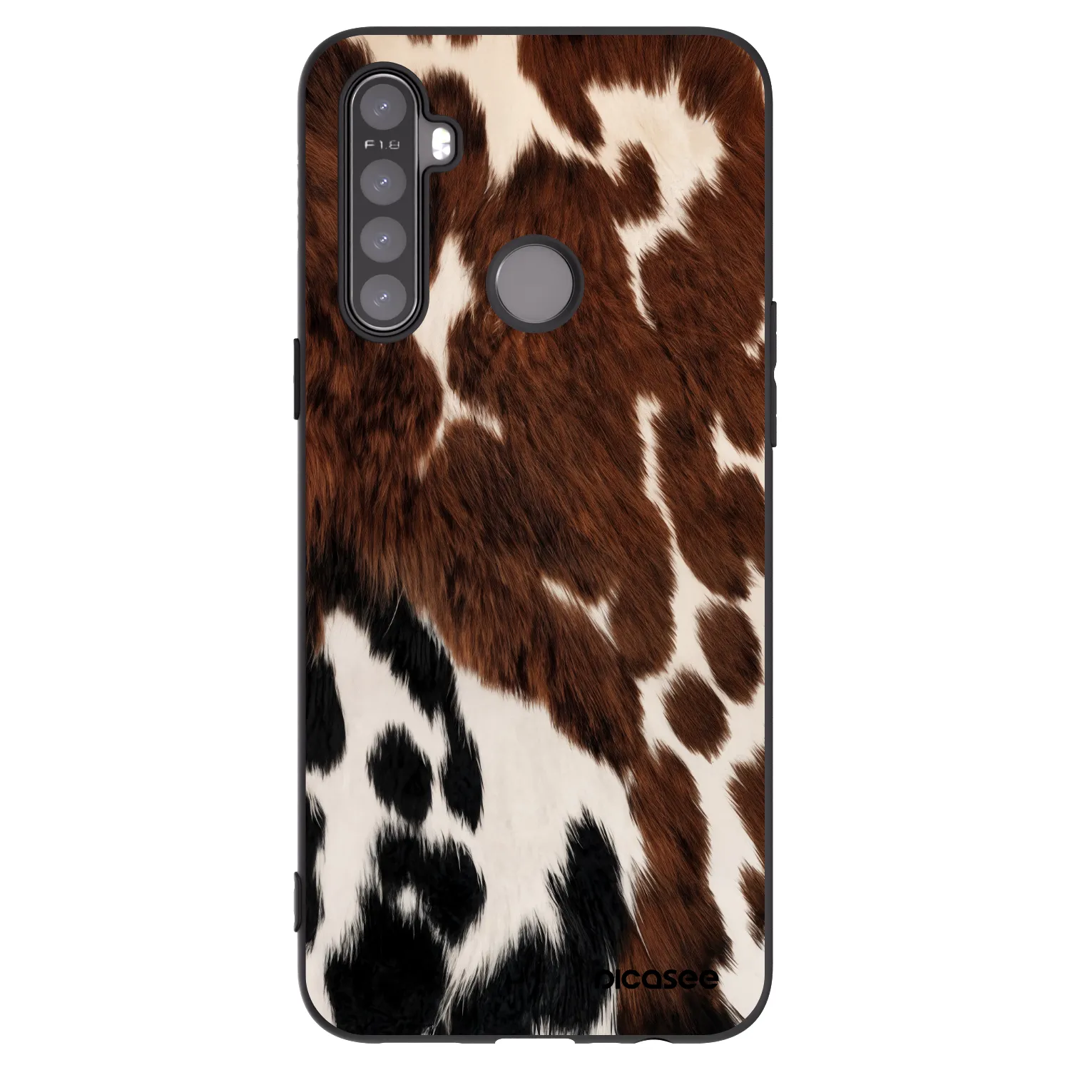 Picasee Μαύρη θήκη σιλικόνης για Realme 6i - Rust