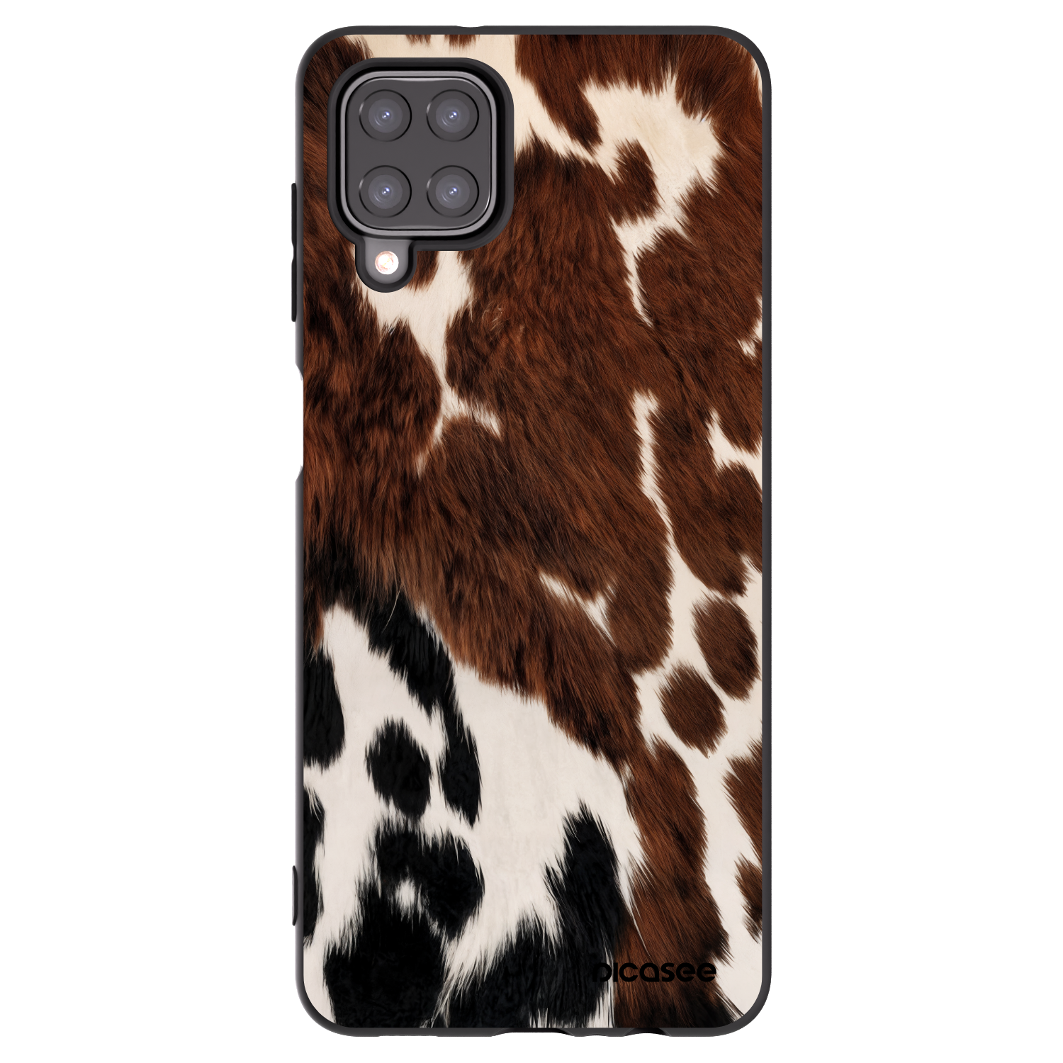 Picasee Μαύρη θήκη σιλικόνης για Samsung Galaxy A12 A125F - Rust