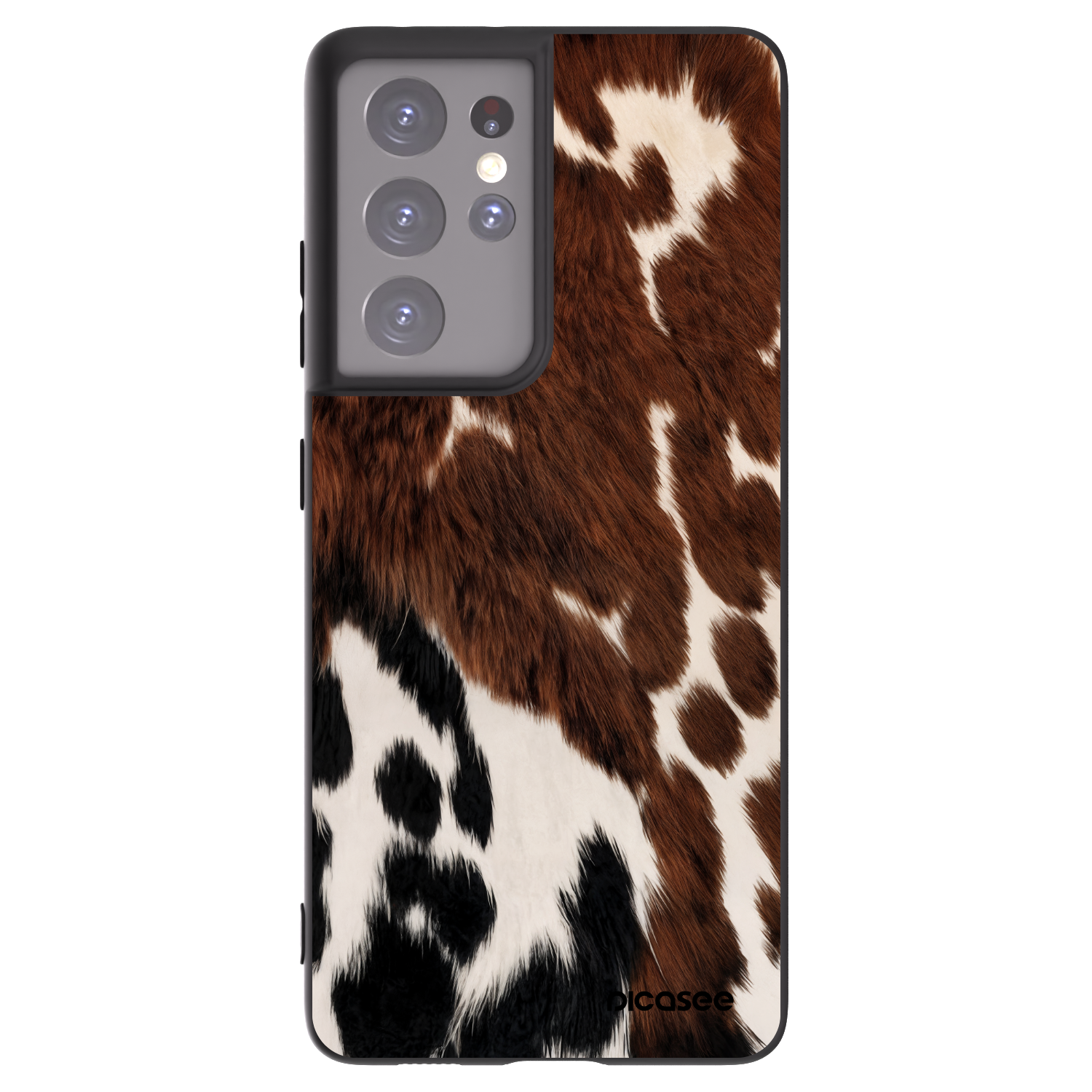 Picasee Μαύρη θήκη σιλικόνης για Samsung Galaxy S21 Ultra 5G G998B - Rust