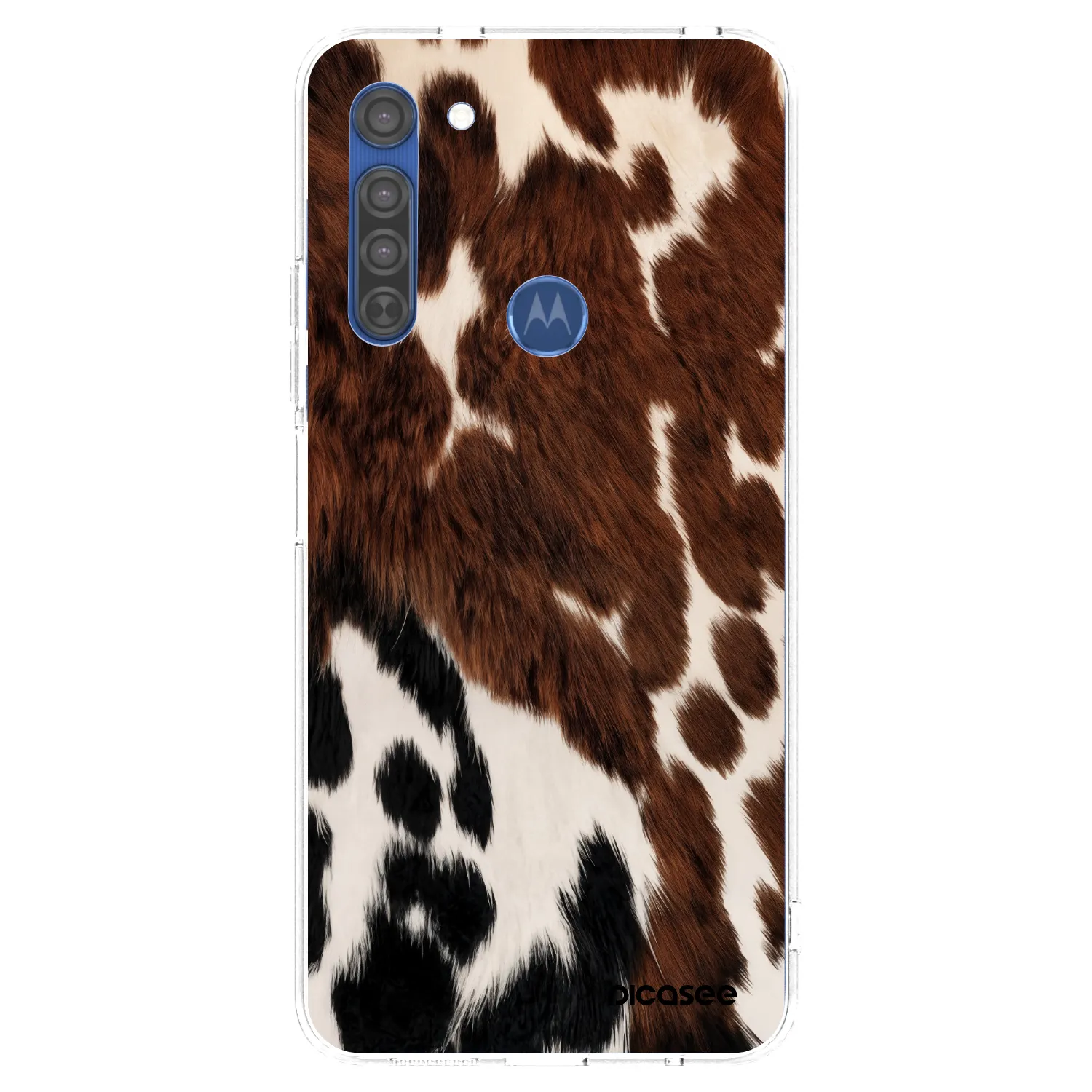 Picasee διαφανής θήκη σιλικόνης Motorola Moto G8 - Rust