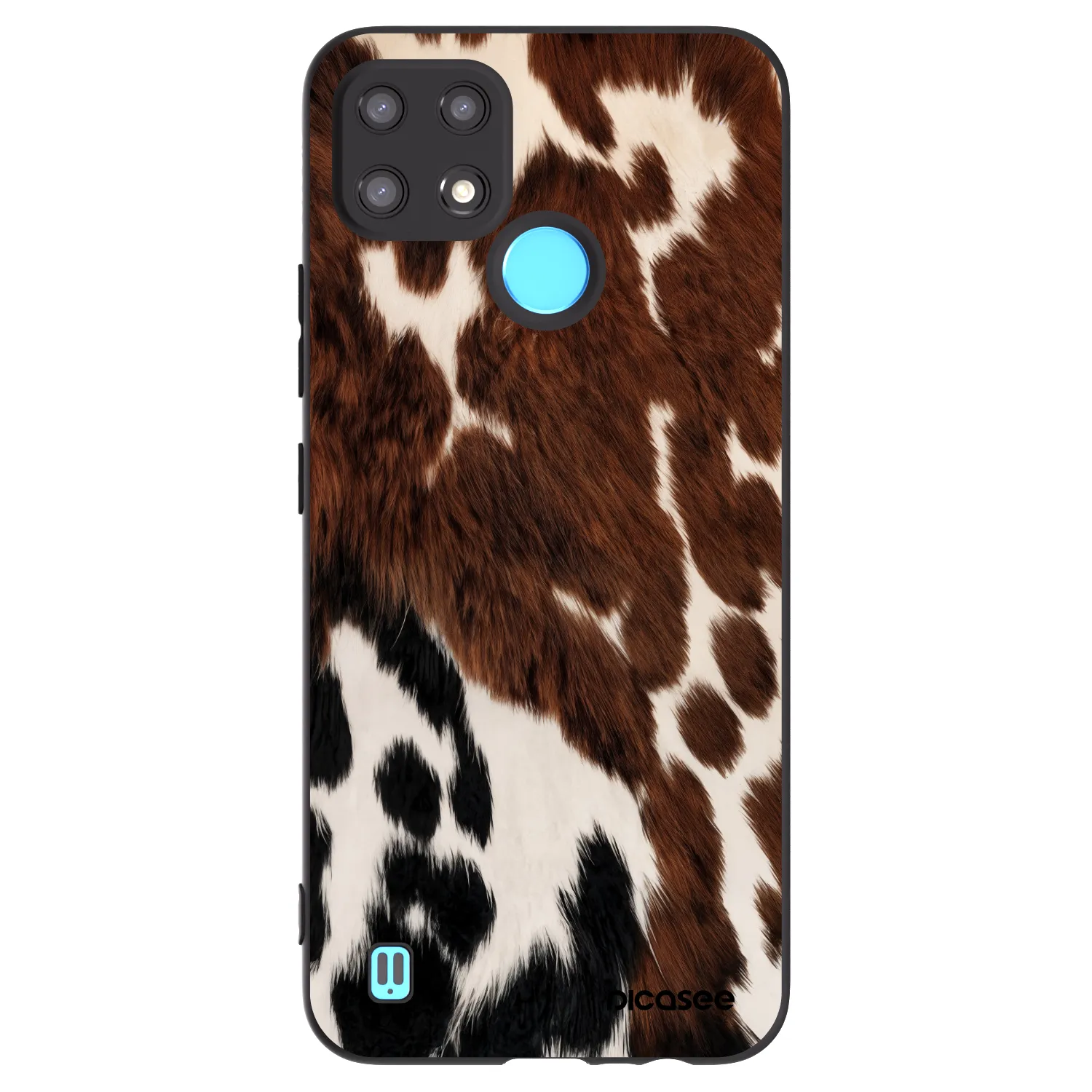 Picasee Μαύρη θήκη σιλικόνης για Realme C21 - Rust