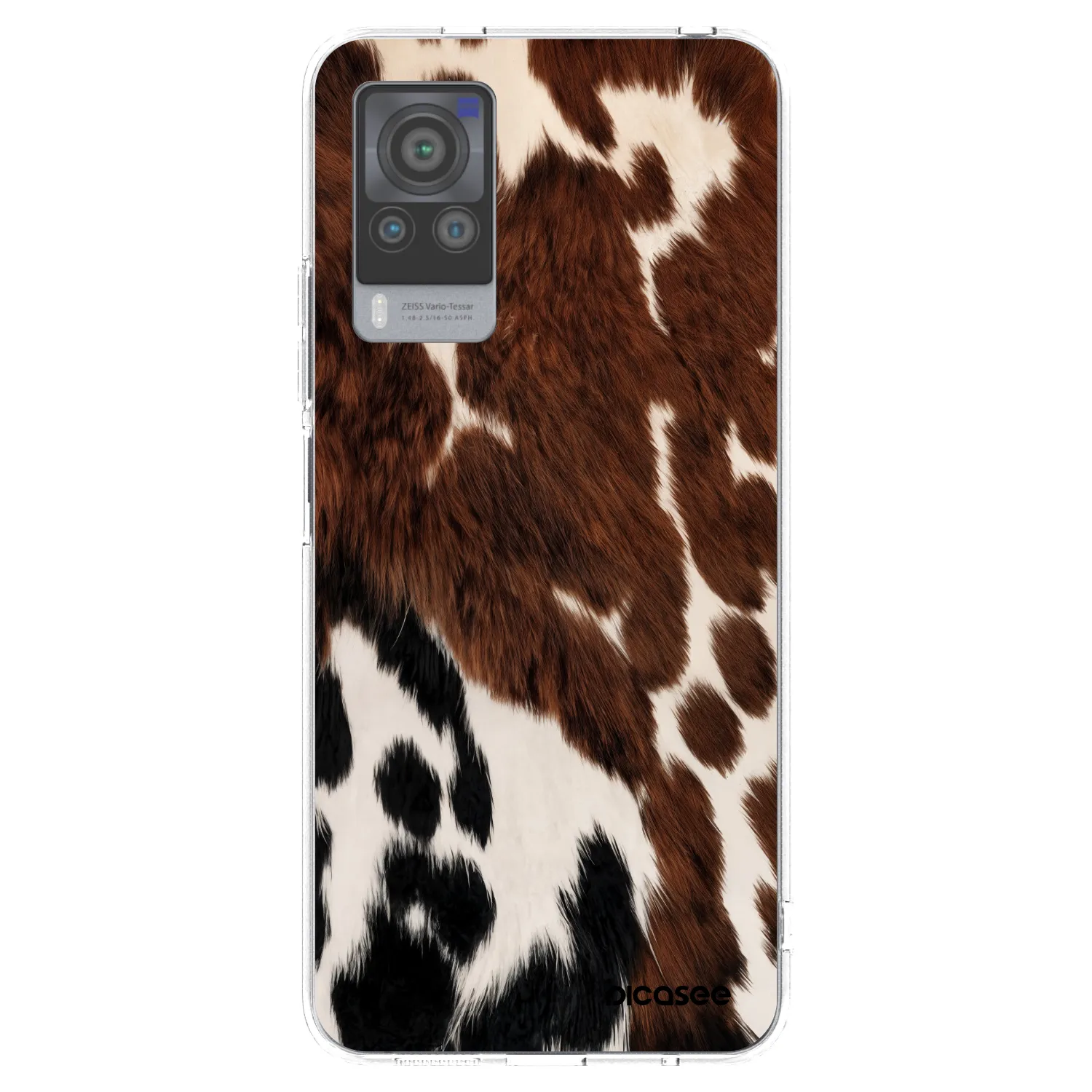 Picasee διαφανής θήκη σιλικόνης Vivo X60 Pro 5G - Rust