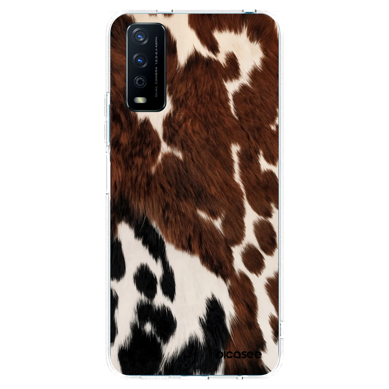 Picasee διαφανής θήκη σιλικόνης Vivo Y11s - Rust