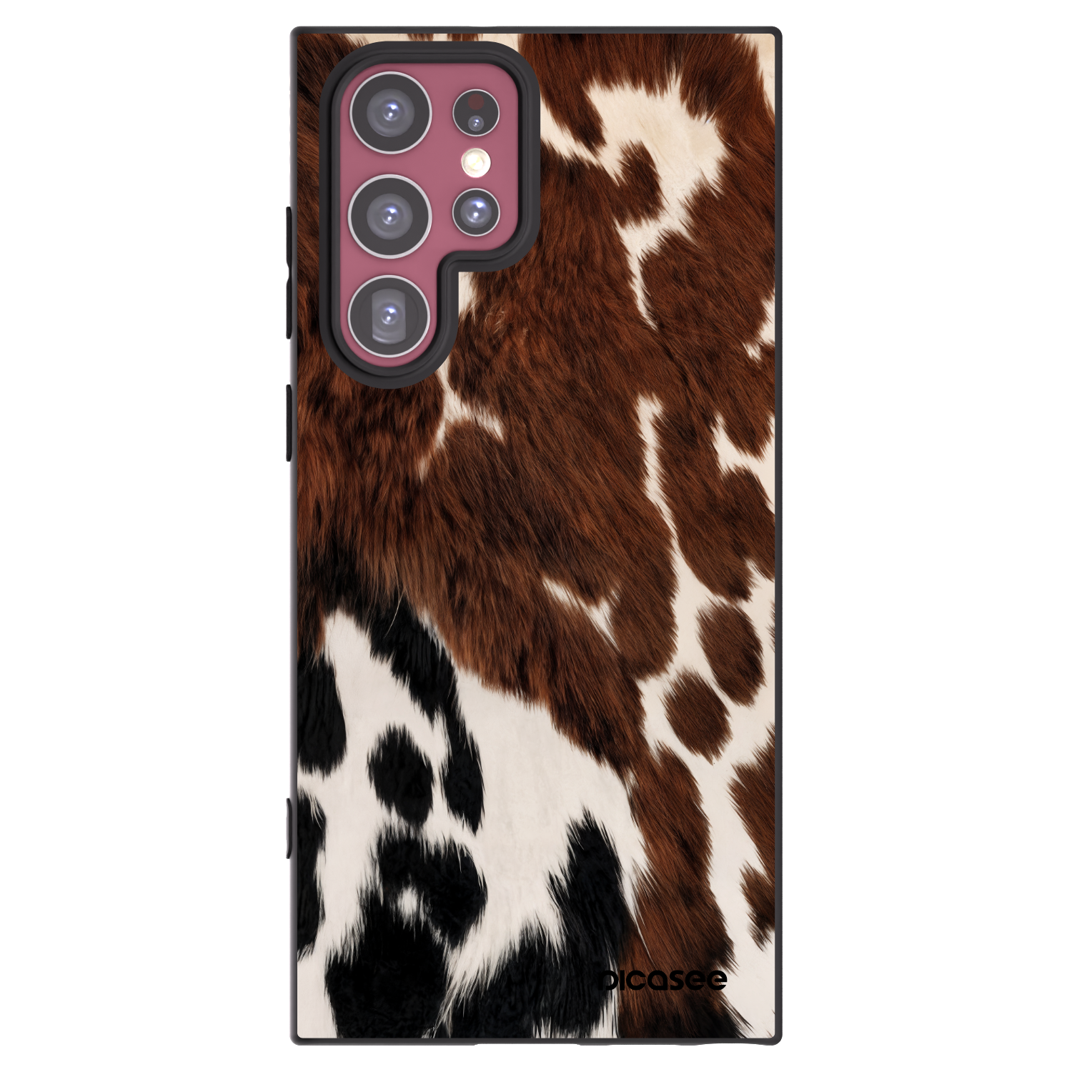 Picasee Μαύρη θήκη σιλικόνης για Samsung Galaxy S22 Ultra 5G - Rust