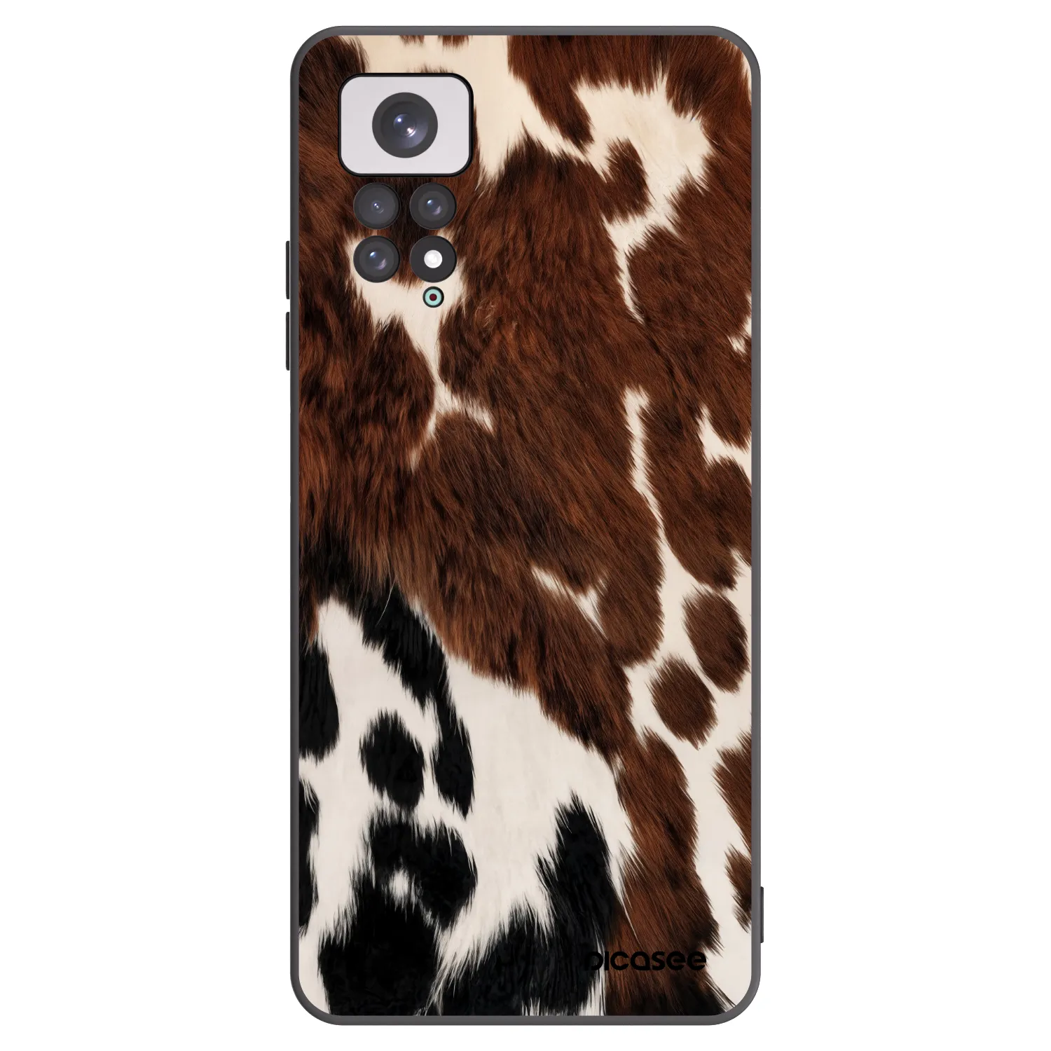 Picasee Μαύρη θήκη σιλικόνης για Xiaomi Redmi Note 11 - Rust