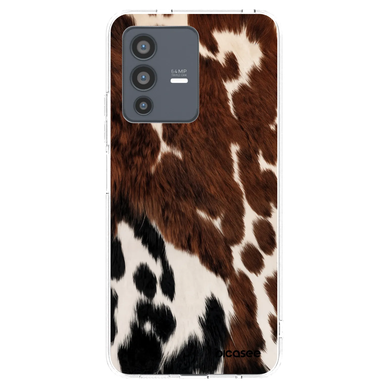 Picasee διαφανής θήκη σιλικόνης Vivo V23 5G - Rust