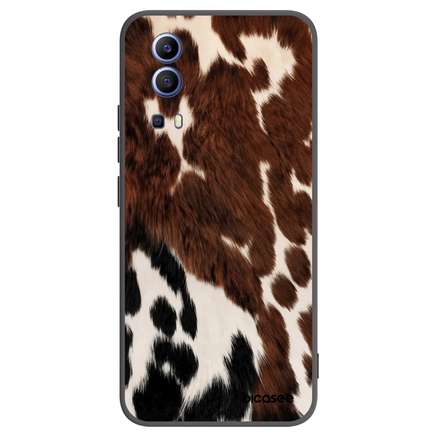 Picasee Μαύρη θήκη σιλικόνης για Vivo Y52 5G - Rust