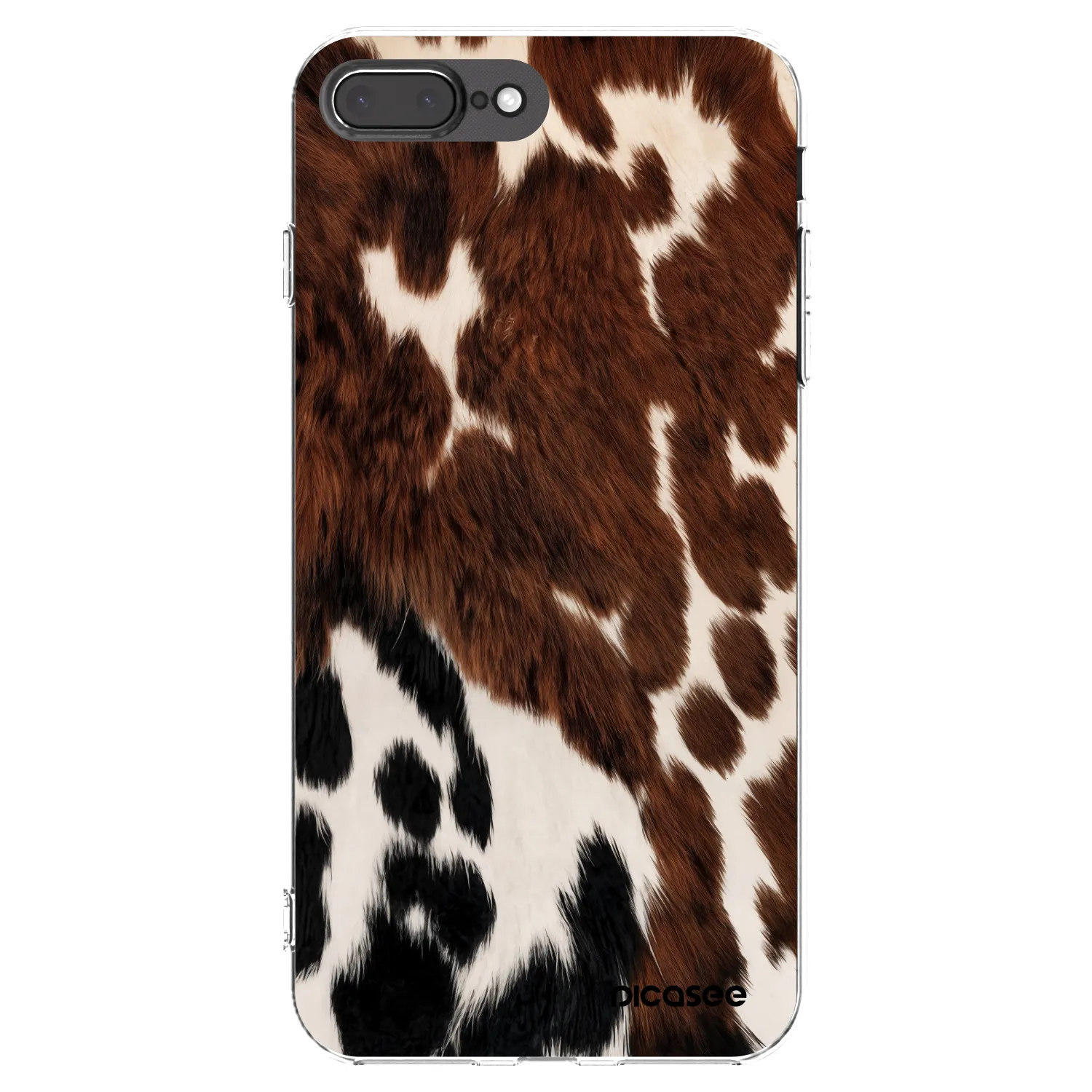 Picasee διαφανής θήκη σιλικόνης Apple iPhone 8 Plus - Rust