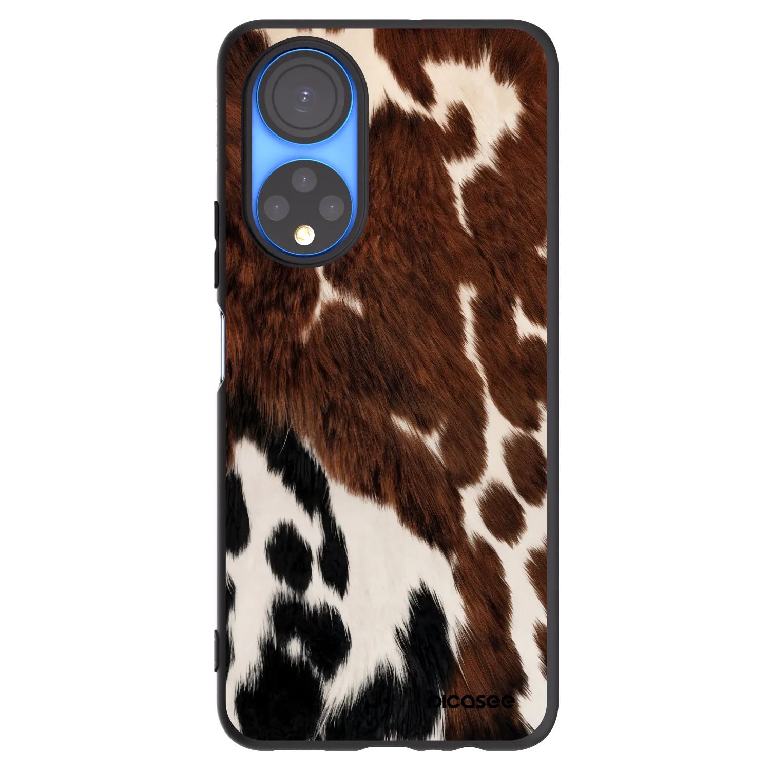 Picasee Μαύρη θήκη σιλικόνης για Honor X7 - Rust