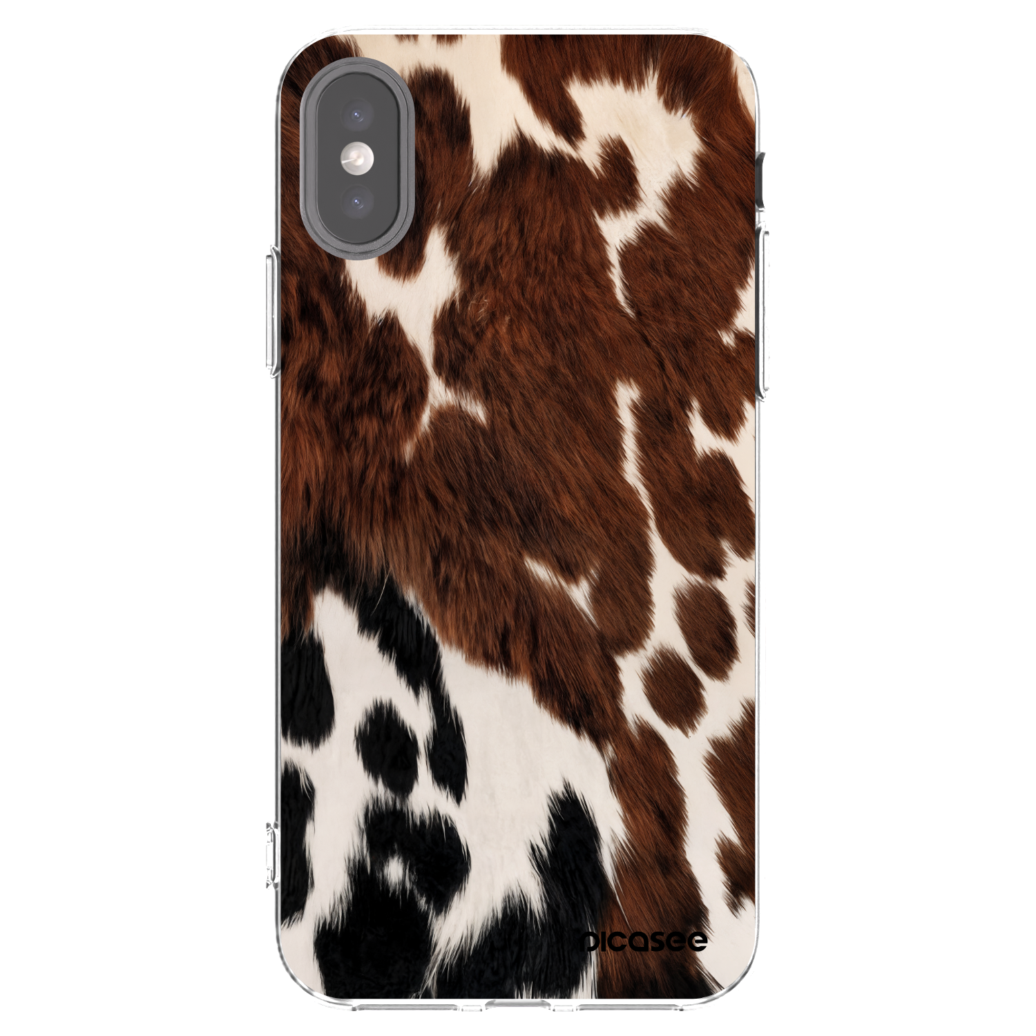 Picasee διαφανής θήκη σιλικόνης Apple iPhone X/XS - Rust