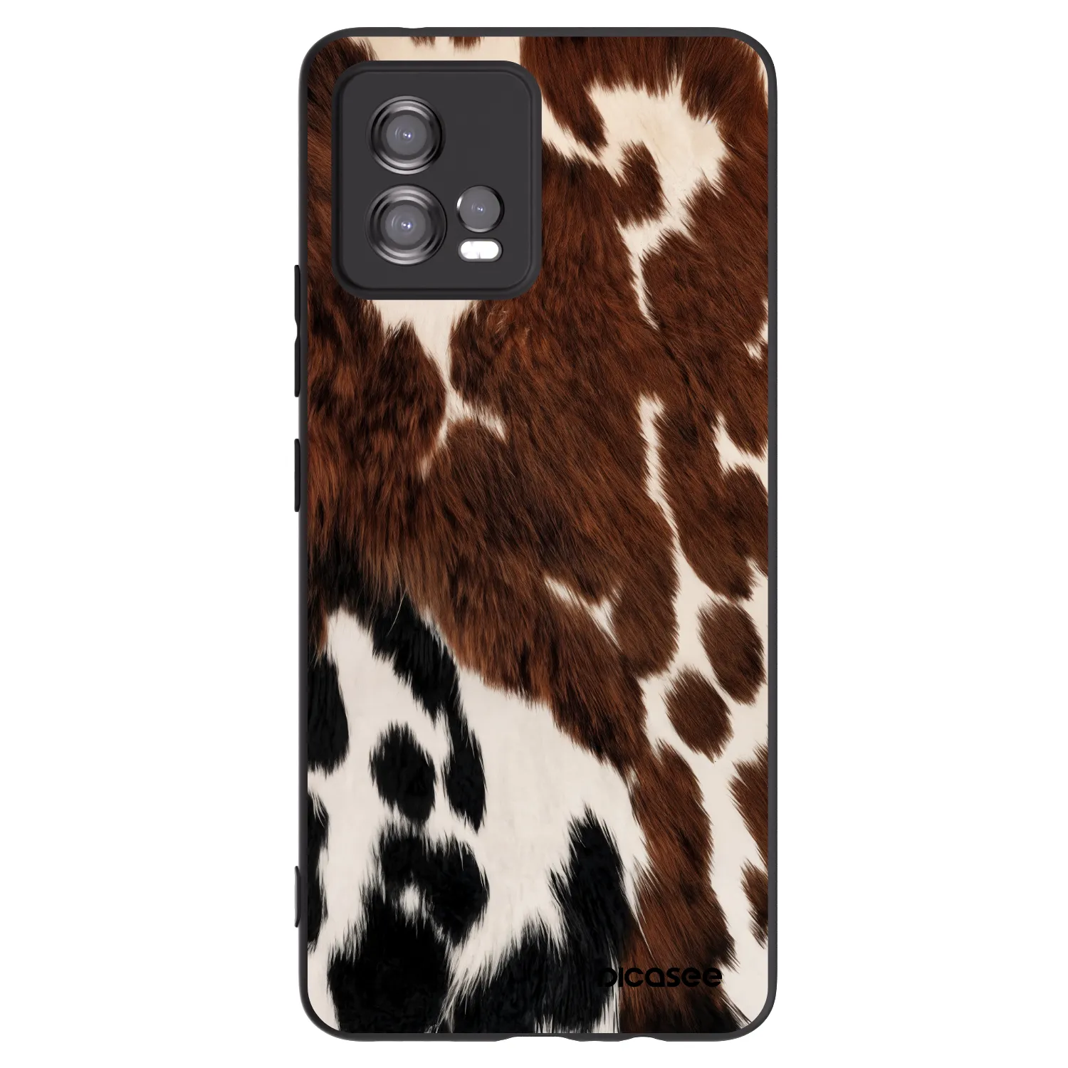 Picasee Μαύρη θήκη σιλικόνης για Motorola Moto G72 - Rust