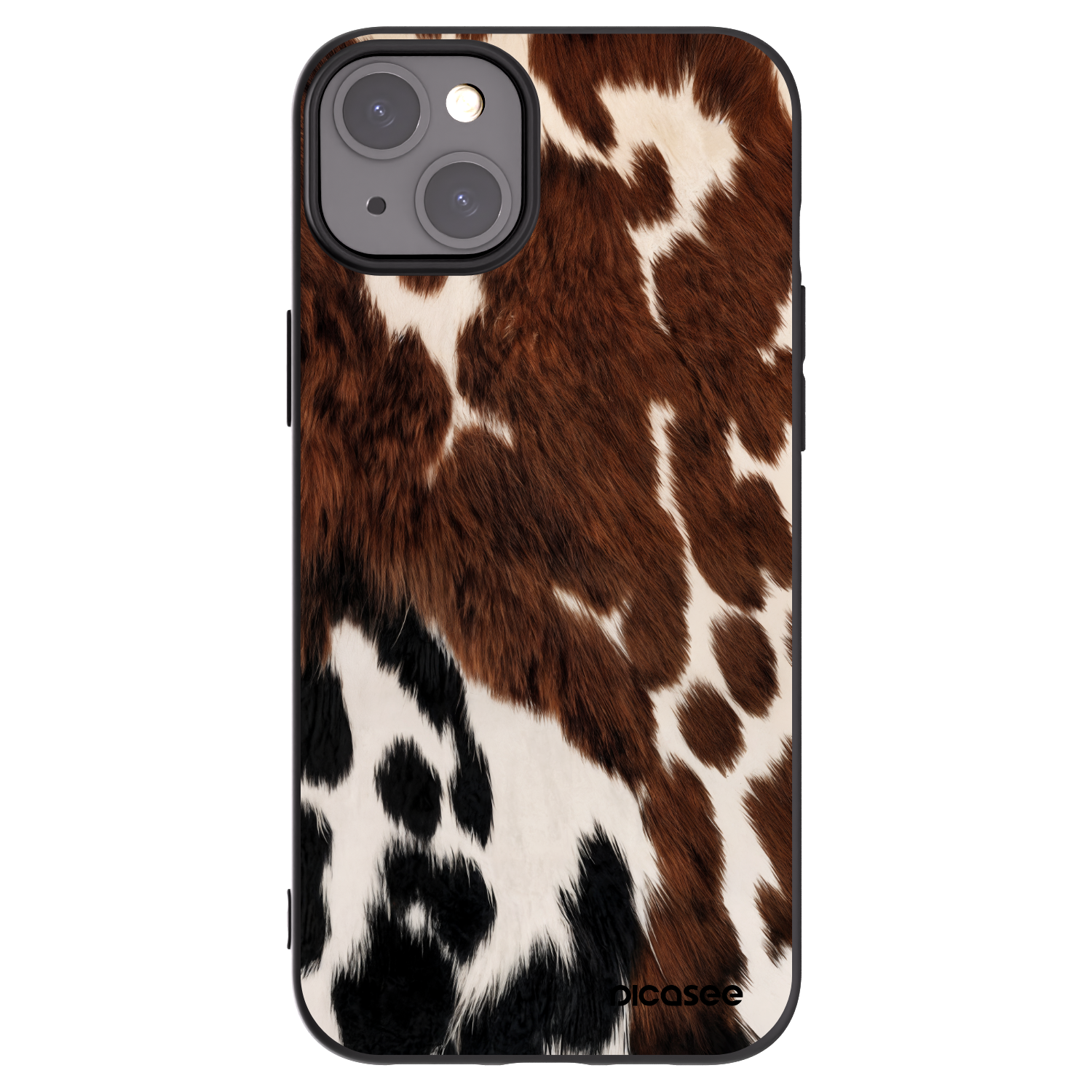 Picasee Μαύρη θήκη σιλικόνης για Apple iPhone 15 Plus - Rust