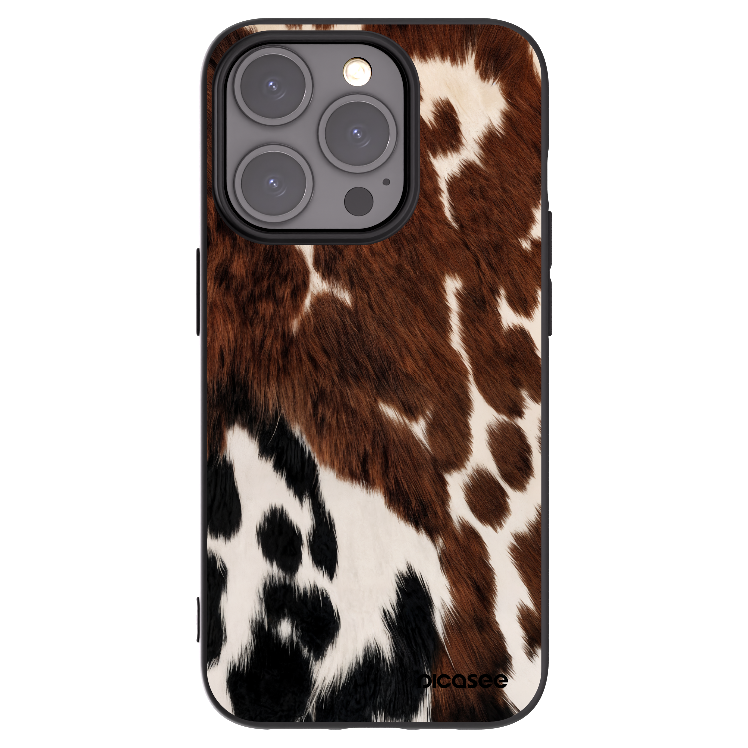 Picasee Μαύρη θήκη σιλικόνης για Apple iPhone 15 Pro - Rust