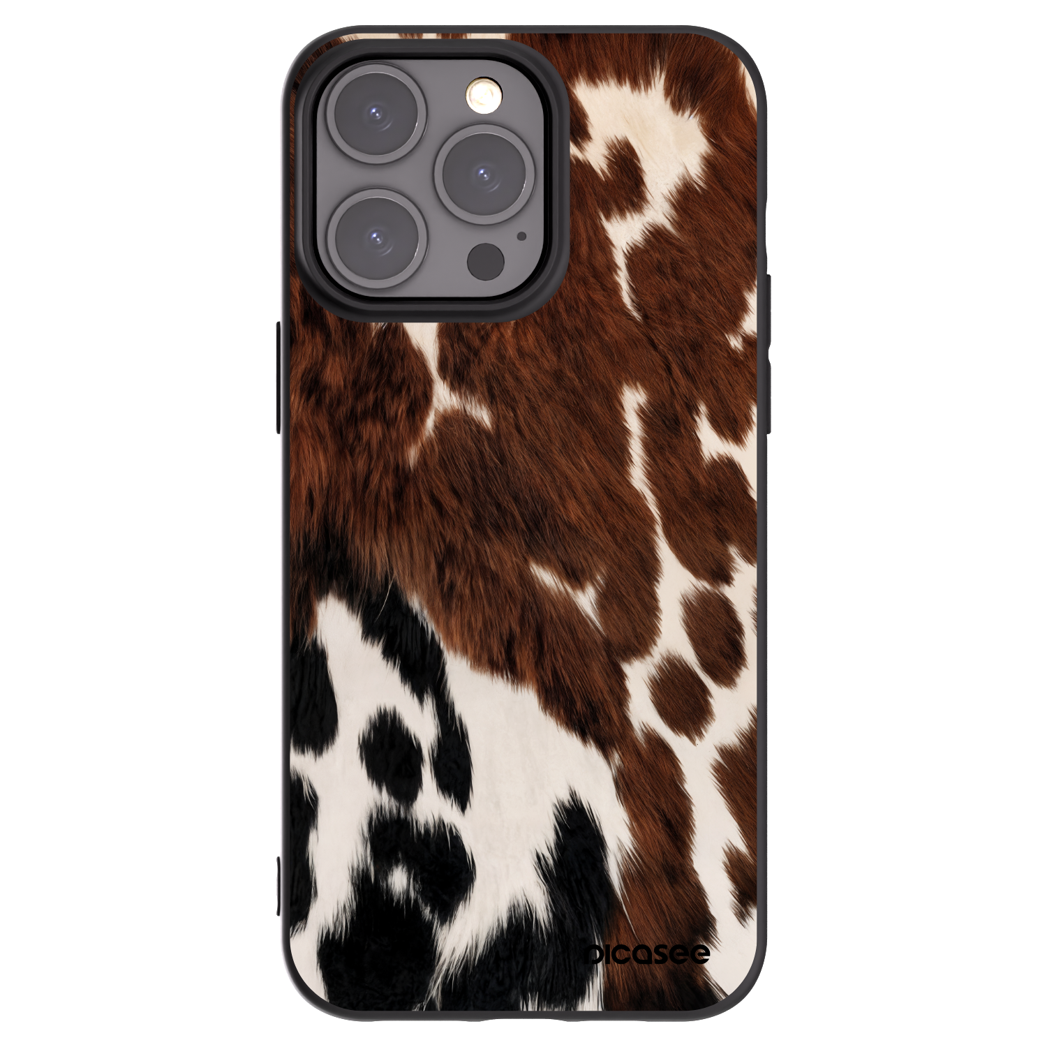 Picasee Μαύρη θήκη σιλικόνης για Apple iPhone 15 Pro Max - Rust