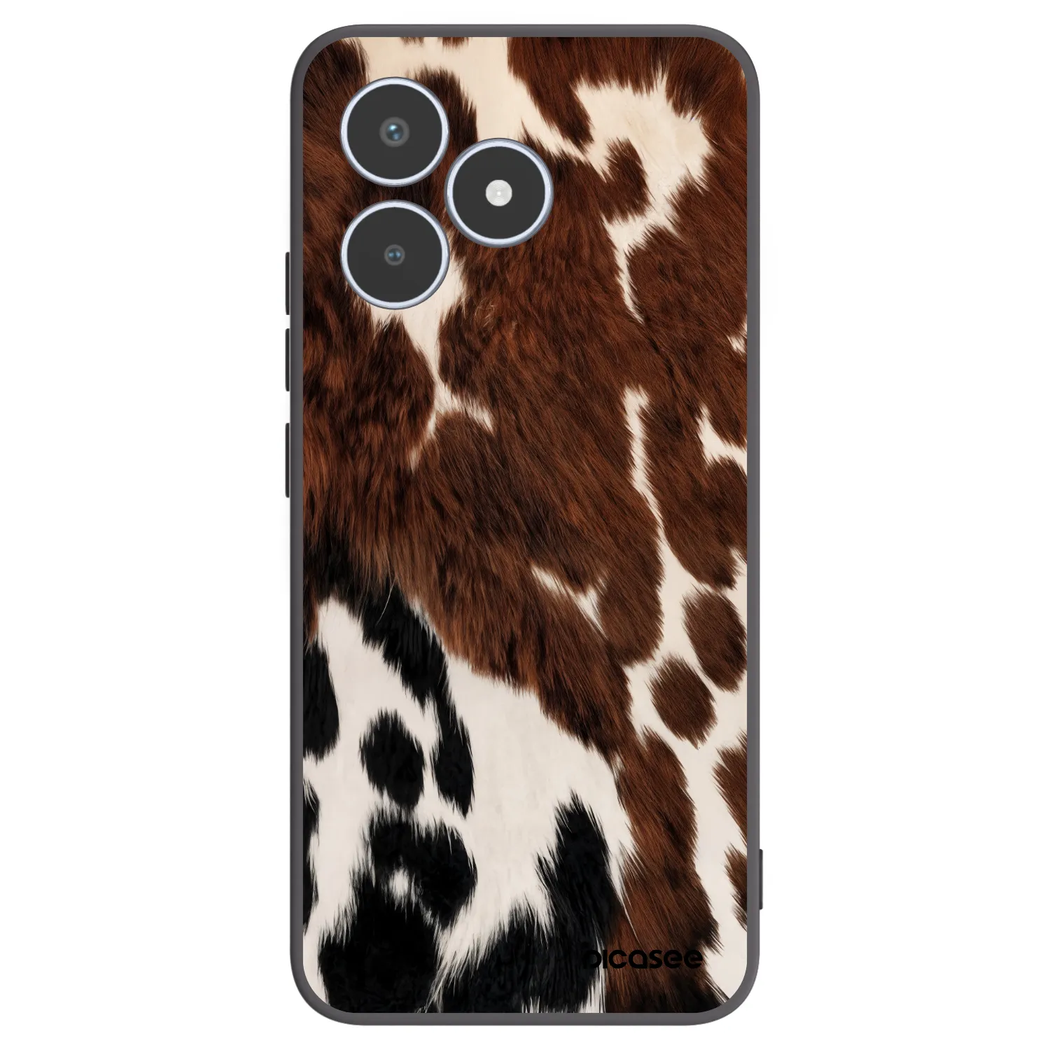 Picasee Μαύρη θήκη σιλικόνης για Realme C53 - Rust
