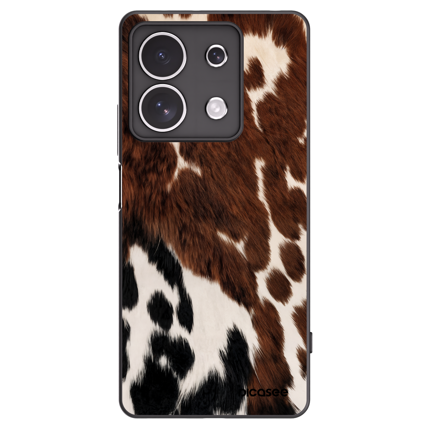 Picasee Μαύρη θήκη σιλικόνης για Xiaomi Redmi Note 13 4G - Rust