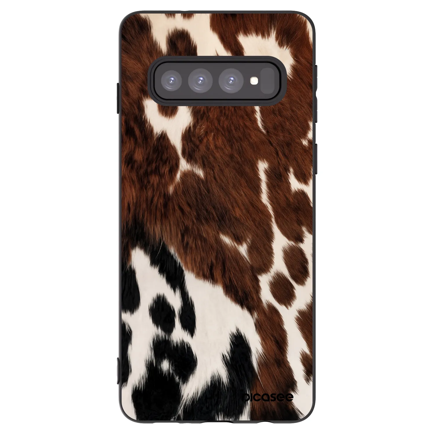 Picasee Μαύρη θήκη σιλικόνης για Samsung Galaxy S10 G973 - Rust