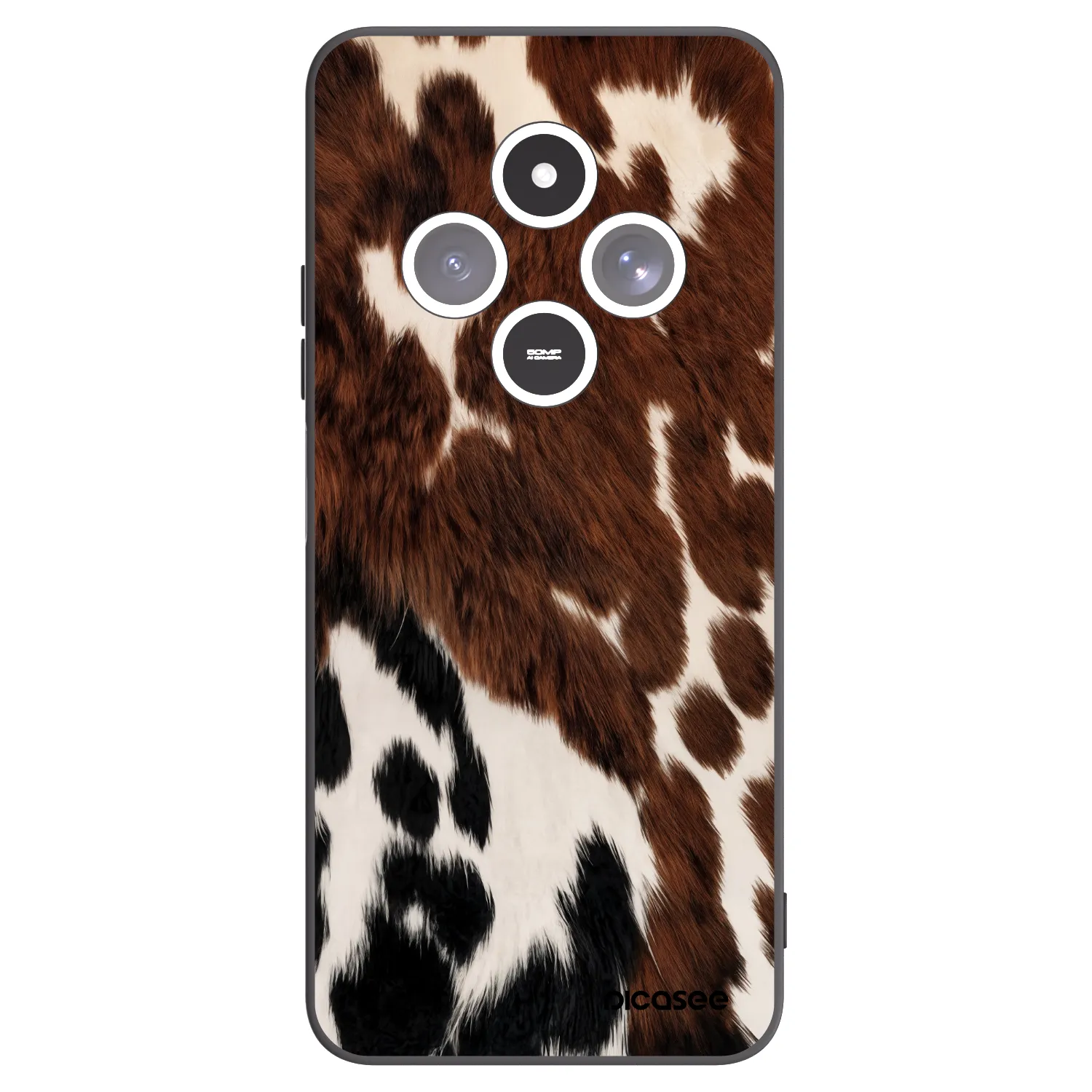 Picasee Μαύρη θήκη σιλικόνης για Xiaomi Redmi 14C - Rust