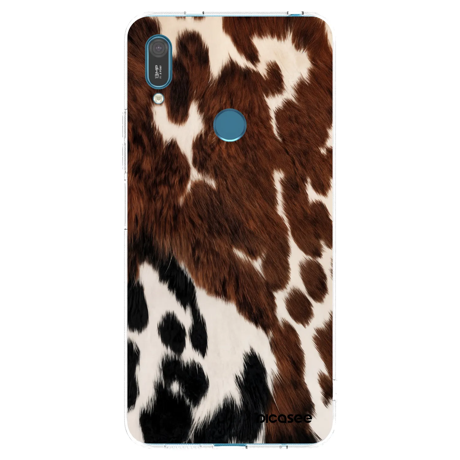 Picasee διαφανής θήκη σιλικόνης Huawei Y7 2019 - Rust