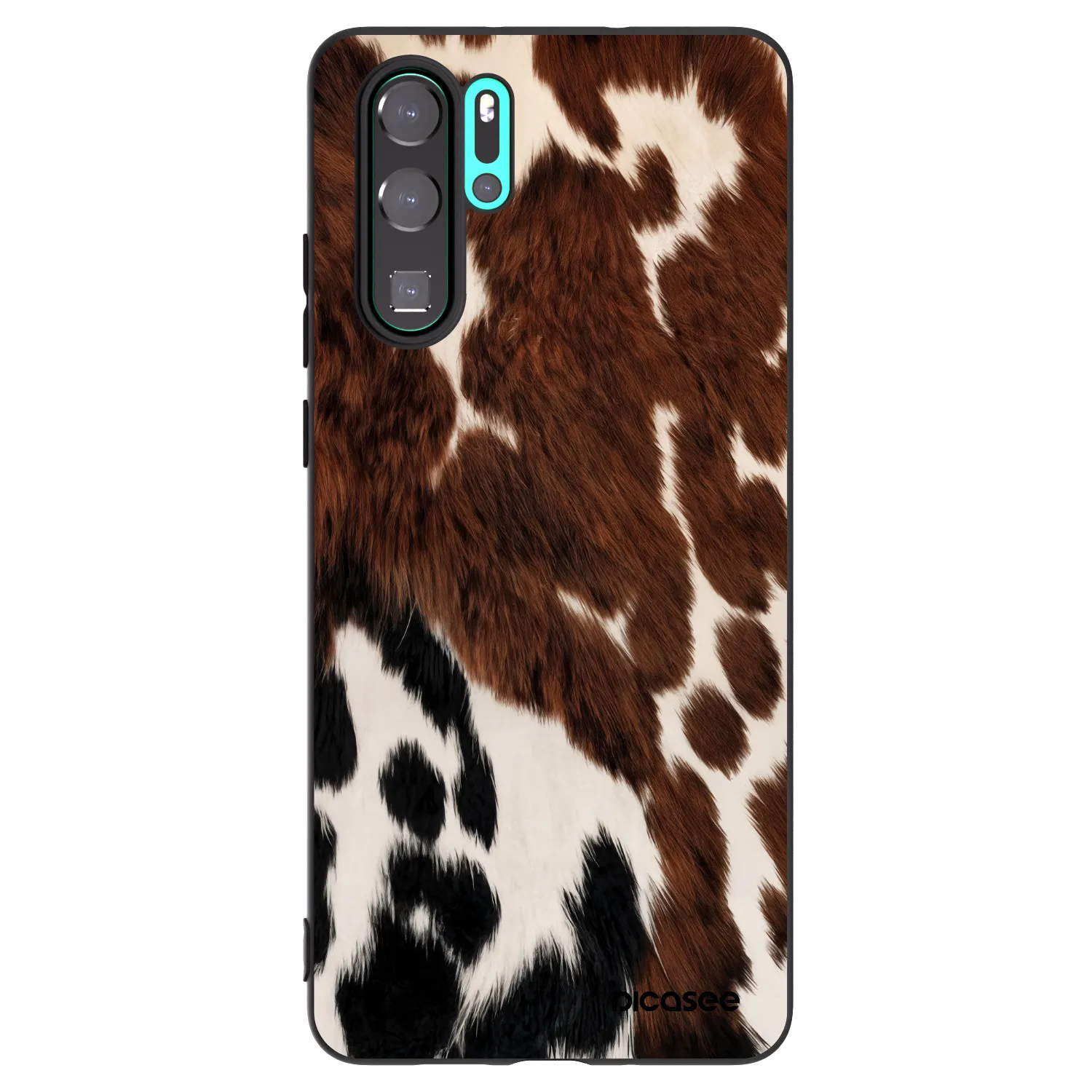 Picasee Μαύρη θήκη σιλικόνης για Huawei P30 Pro - Rust