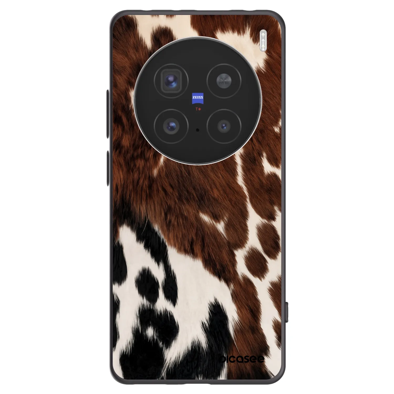 Picasee Μαύρη θήκη σιλικόνης για Vivo X200 Pro - Rust
